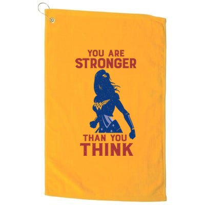 You Are Stronger Than You Think Platinum Collection Golf Towel