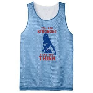 You Are Stronger Than You Think Mesh Reversible Basketball Jersey Tank