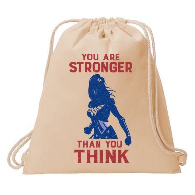 You Are Stronger Than You Think Drawstring Bag