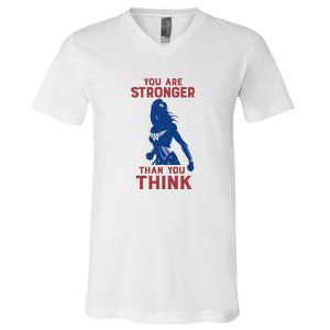 You Are Stronger Than You Think V-Neck T-Shirt