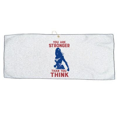 You Are Stronger Than You Think Large Microfiber Waffle Golf Towel