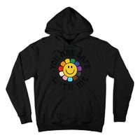 You Are Safe With Me Lgbtq Pride Ally Smile Face Back Tall Hoodie
