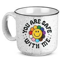 You Are Safe With Me Lgbtq Pride Ally Smile Face Back 15oz Campfire Ceramic Mug