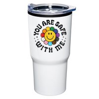 You Are Safe With Me Lgbtq Pride Ally Smile Face Back Tumbler