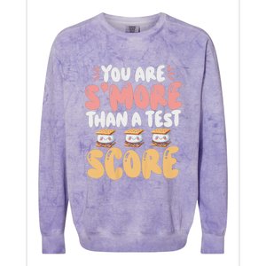 You Are SMore Than A Test Score State Test Day Teacher Colorblast Crewneck Sweatshirt