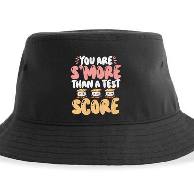 You Are SMore Than A Test Score State Test Day Teacher Sustainable Bucket Hat