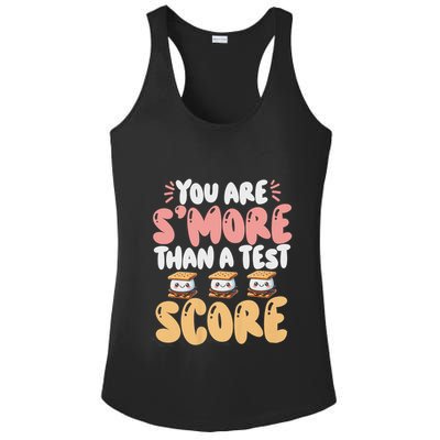 You Are SMore Than A Test Score State Test Day Teacher Ladies PosiCharge Competitor Racerback Tank