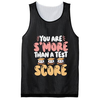 You Are SMore Than A Test Score State Test Day Teacher Mesh Reversible Basketball Jersey Tank