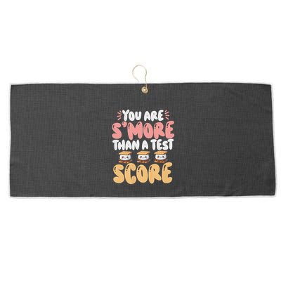 You Are SMore Than A Test Score State Test Day Teacher Large Microfiber Waffle Golf Towel