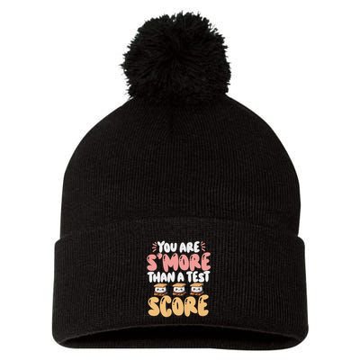 You Are SMore Than A Test Score State Test Day Teacher Pom Pom 12in Knit Beanie