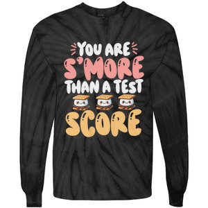 You Are SMore Than A Test Score State Test Day Teacher Tie-Dye Long Sleeve Shirt