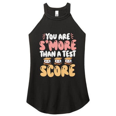 You Are SMore Than A Test Score State Test Day Teacher Women's Perfect Tri Rocker Tank