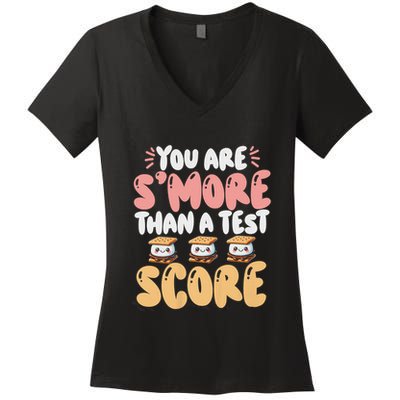 You Are SMore Than A Test Score State Test Day Teacher Women's V-Neck T-Shirt