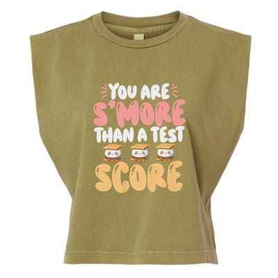 You Are SMore Than A Test Score State Test Day Teacher Garment-Dyed Women's Muscle Tee