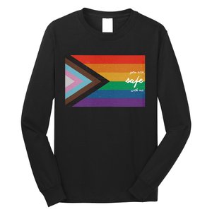 You are safe with me LGBT Ally Long Sleeve Shirt