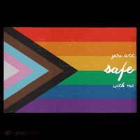 You are safe with me LGBT Ally Full-Length Apron With Pockets