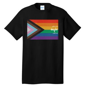 You are safe with me LGBT Ally Tall T-Shirt