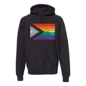 You are safe with me LGBT Ally Premium Hoodie