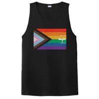 You are safe with me LGBT Ally PosiCharge Competitor Tank