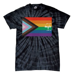 You are safe with me LGBT Ally Tie-Dye T-Shirt