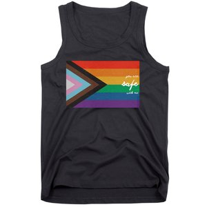 You are safe with me LGBT Ally Tank Top