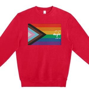 You are safe with me LGBT Ally Premium Crewneck Sweatshirt