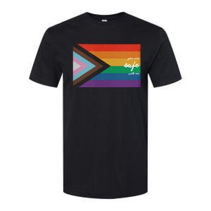 You are safe with me LGBT Ally Softstyle CVC T-Shirt