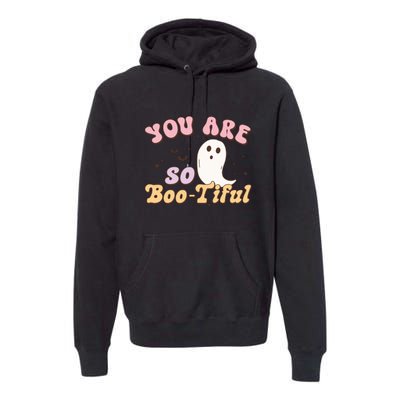 You Are So Bootiful Halloween Retro Gift Cute Ghost Premium Hoodie