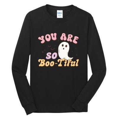 You Are So Bootiful Halloween Retro Gift Cute Ghost Tall Long Sleeve T-Shirt