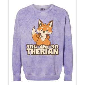 You Are So Therian Colorblast Crewneck Sweatshirt