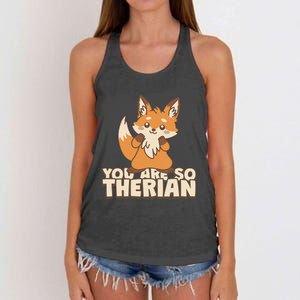 You Are So Therian Women's Knotted Racerback Tank