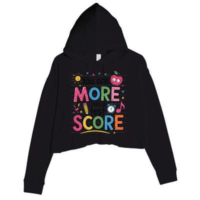 You Are Smore Than A Test Score State Test Day Teacher Crop Fleece Hoodie