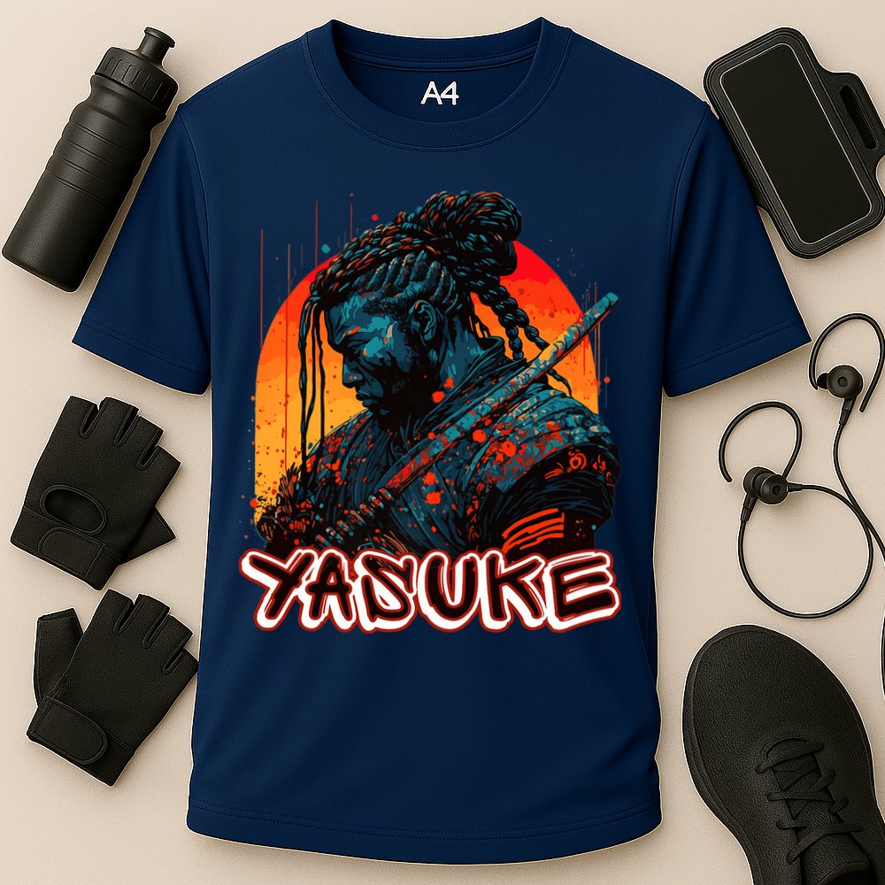Yasuke African Samurai Premium Cooling Performance Crew T-Shirt