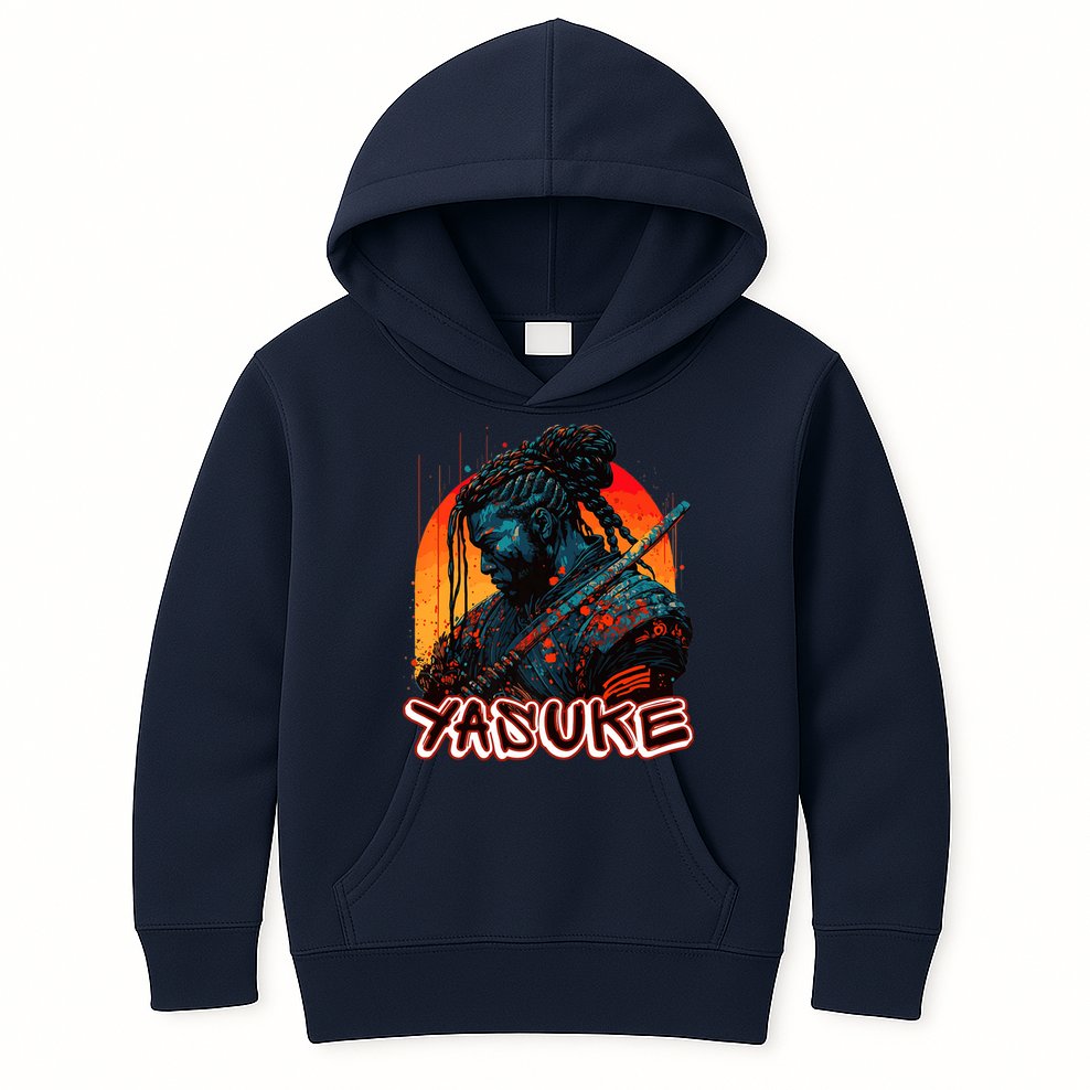Yasuke African Samurai Premium Kids Hoodie