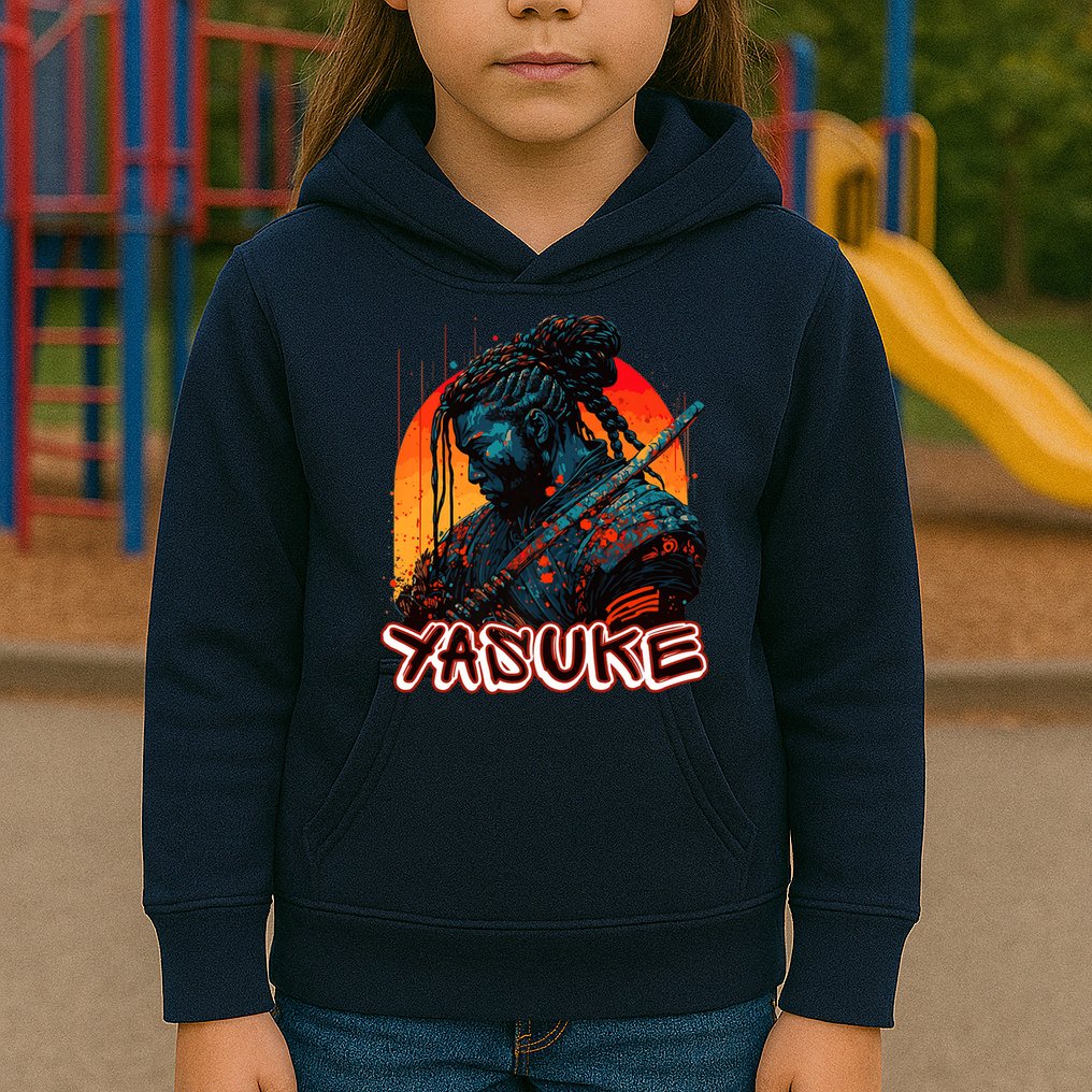 Yasuke African Samurai Premium Kids Hoodie