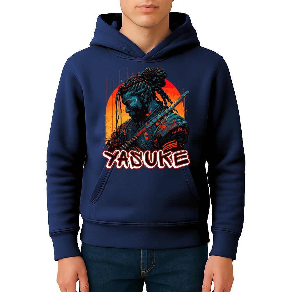Yasuke African Samurai Premium Kids Hoodie