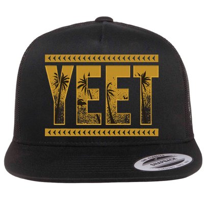 Yeet Apparel Saying Flat Bill Trucker Hat