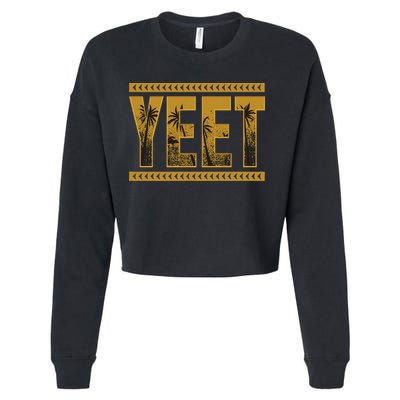 Yeet Apparel Saying Cropped Pullover Crew