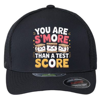 You Are Smore Than A Test Score Test Day Teacher Flexfit Unipanel Trucker Cap