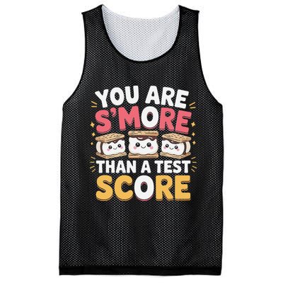 You Are Smore Than A Test Score Test Day Teacher Mesh Reversible Basketball Jersey Tank