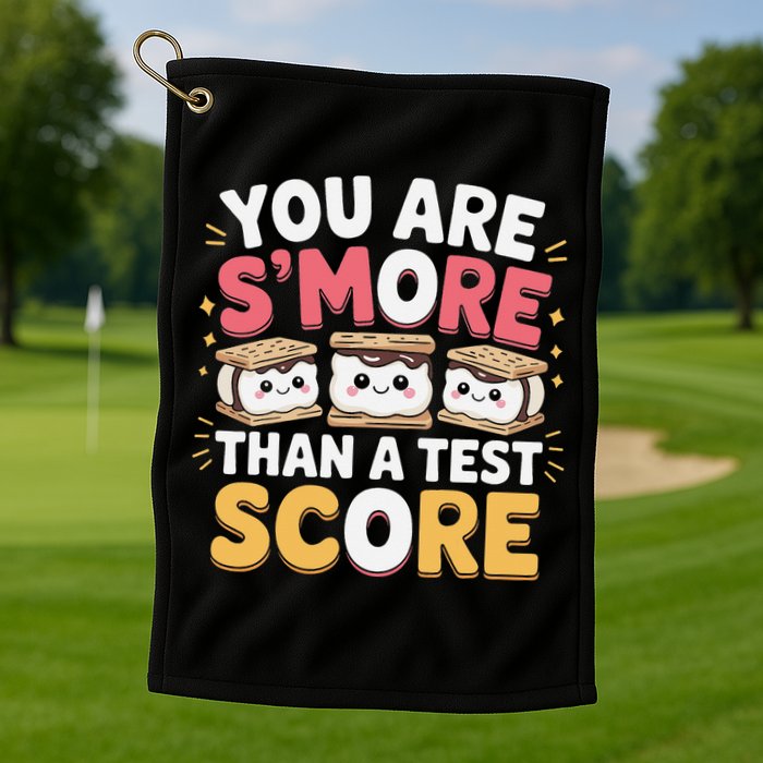 You Are Smore Than A Test Score Test Day Teacher Golf Towel