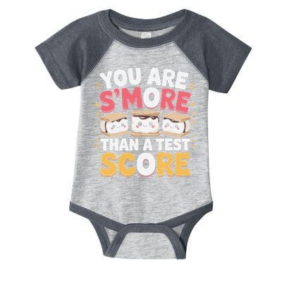 You Are Smore Than A Test Score Test Day Teacher Infant Baby Jersey Bodysuit