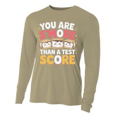 You Are Smore Than A Test Score Test Day Teacher Cooling Performance Long Sleeve Crew