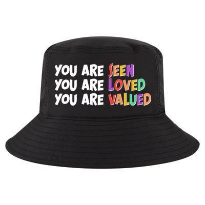 You Are Seen Loved Valued Cool Comfort Performance Bucket Hat