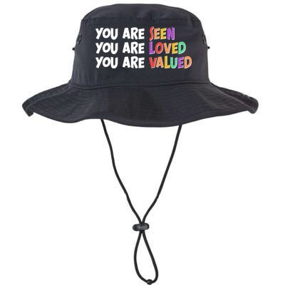You Are Seen Loved Valued Bucket Hat