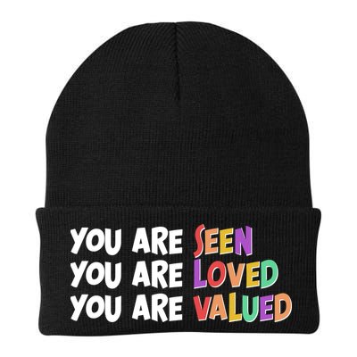 You Are Seen Loved Valued Beanie