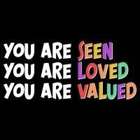You Are Seen Loved Valued Zip Tote Bag
