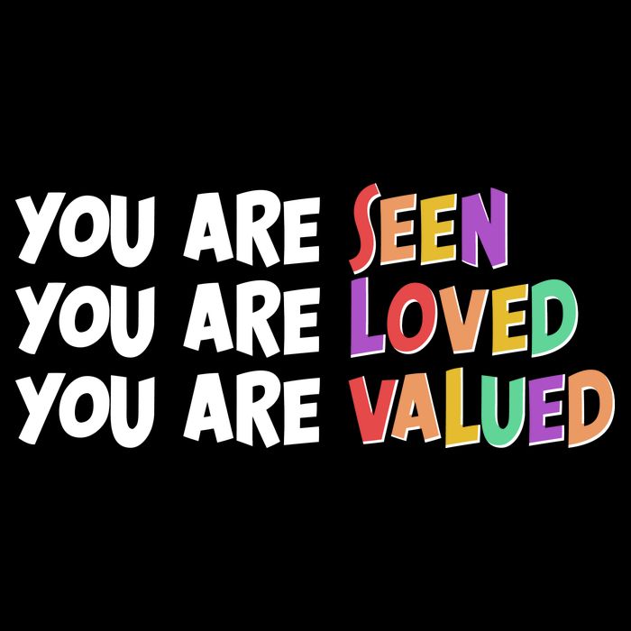 You Are Seen Loved Valued Zip Tote Bag
