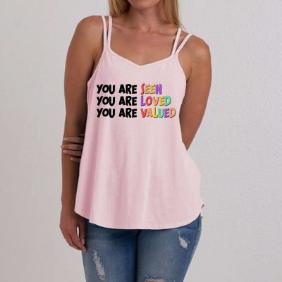 You Are Seen Loved Valued Women's Strappy Tank