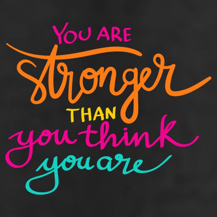 You Are Stronger Than You Think You Are Positive Quote Adult Drive Performance Visor